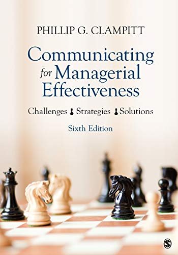 Downloadable Test Bank – Communicating for Managerial Effectiveness by Clampitt